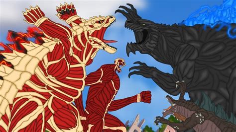 Colossal Titanzilla What If Colossal Titan Transforms Into Godzilla