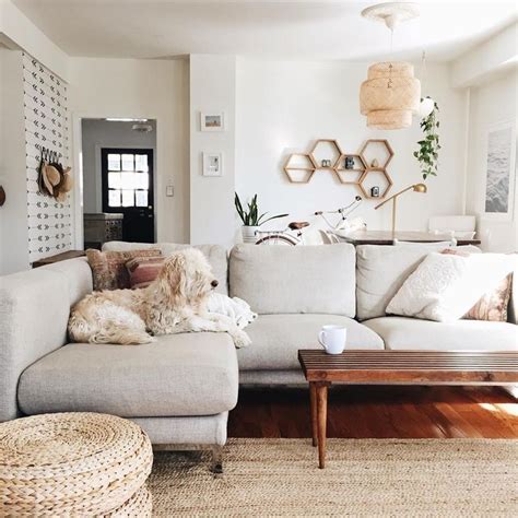 Have a grey or light grey sofa? cozy yet bright and airy living room with a light gray ...