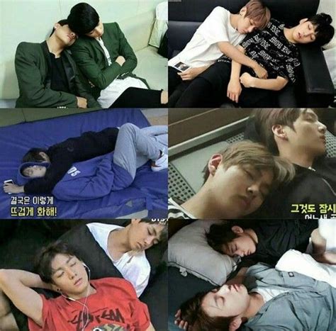V And Jungkook Bts Bts Sleeping Bts Memes Taekook