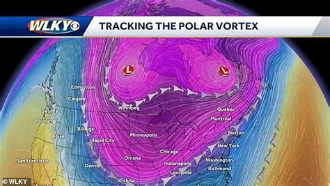 Weather Forecast Map Tracking Polar Vortex Looks Uncannily Like A Pair