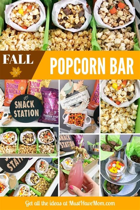 Diy Fall Popcorn Bar For Thanksgiving Or Halloween Must