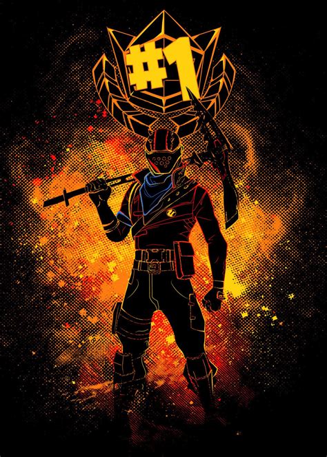 Rust Lord Cool Fan Art Epic Games Fortnite Game Art Metal Posters