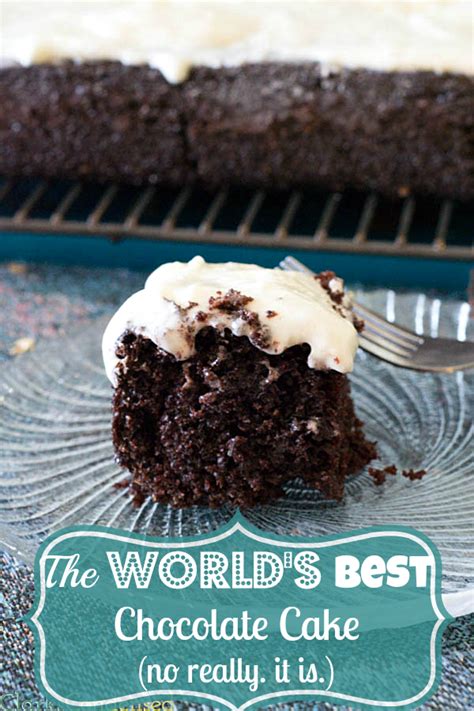 The Best Chocolate Cake Recipe Ever Topped With Homemade Cream Cheese