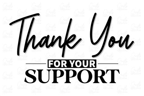 Thank You For Your Supportbusiness Svg Gráfico Por Crafts House