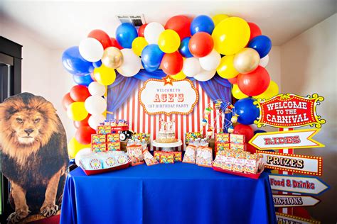 Circus Themed 1st Birthday Party Parties On Purpose