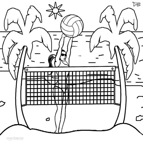 Printable Volleyball Coloring Pages For Kids Cool2bkids Sports