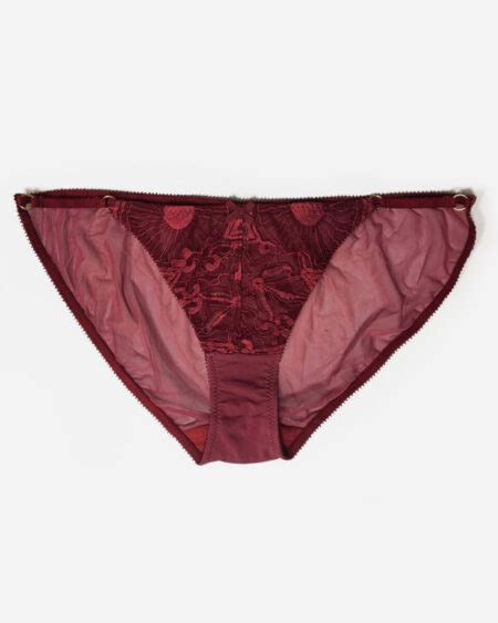 Silk Panties In Pink Lace Silk Tanga Shape Marianna Giordana Paris