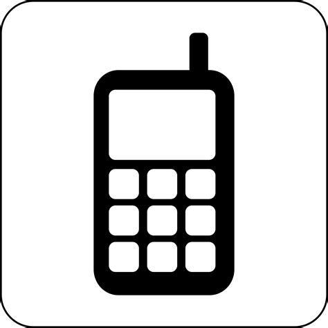 Big Cellphone Icon Vector Clipart Image Free Stock Photo Public
