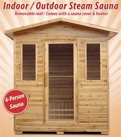 Brand New 4 Person Deluxe Indooroutdoor Steam Sauna With