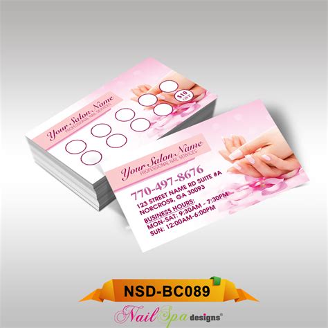 Nail Spa Business Card Bc089 911prints 24hr Printing And Marketing Services