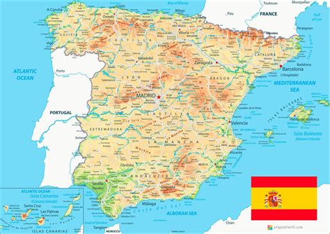 Los 7 Mejores Mapas De España Para Imprimir Etapa Infantil