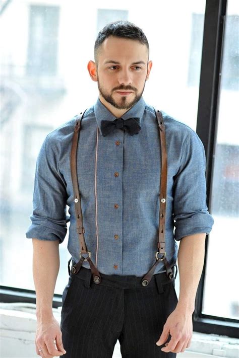 50s Men Fashion Suspenders