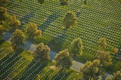 Usa Virginia Aerial Photograph Of Arlington National Cemetery Stock Photo