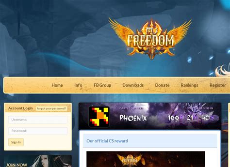 Mu Freedom Online Mu Online Gaming Top 100 List