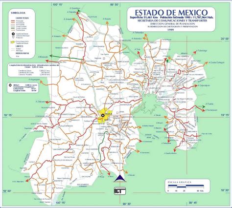 Arriba 102 Foto Mapa Con Nombres Del Estado De México Lleno