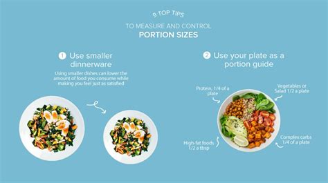 9 Tips To Measure And Control Portion Sizes Nutrition Line