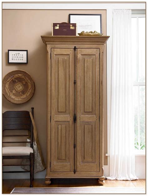 With a traditional style, it has mosaic glass work on the doors that add a great touch. Stand Alone Pantry Cabinet