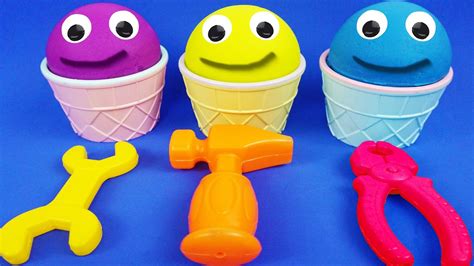 3 Colors Play Doh Ice Cream And Learn Colors Surprise Toys Pj Masks