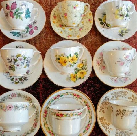 Vintage Mismatched Tea Cups And Saucers Ayanawebzine Com