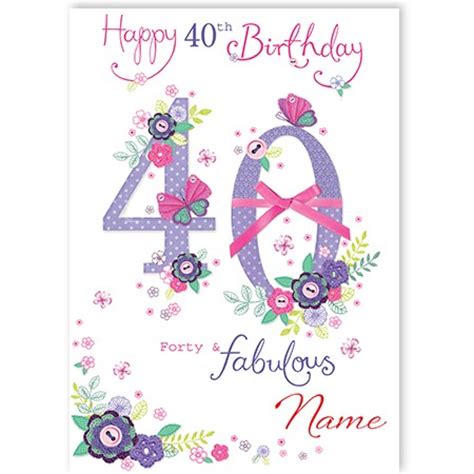 Show your support and care for a newly aged 40 year old by sending a cute message to appreciate and tell them how beautiful they are. 40th Birthday - QuickClickCards