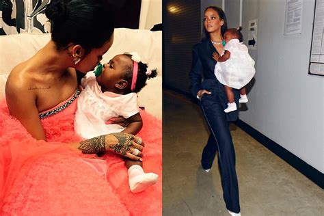 Rihanna Shares Selfies With Blue Ivy And Baby Majesty At Grammys