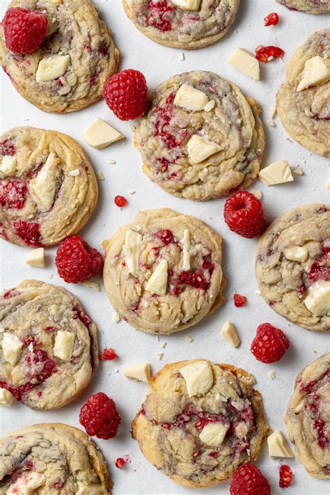 White Chocolate And Raspberry Cookies Cookie Dough Diaries
