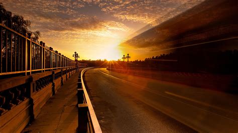 Road To Sunset High Definition Wallpapers Hd Wallpapers