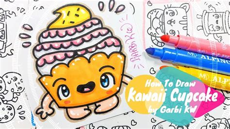 Cómo Dibujar Un Cupcake Kawaii Dibujos Fáciles Paso A Paso Por Garbi