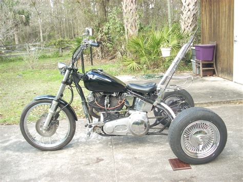 Old School Harley Davidson Custom Shovelhead Trike