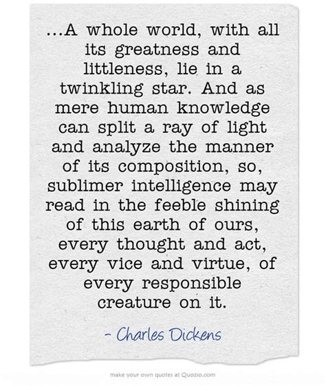 Dickens Tale Of Two Cities Quotes - Charles Dickens, quote from A Tale Of Two CitiesA whole world, with