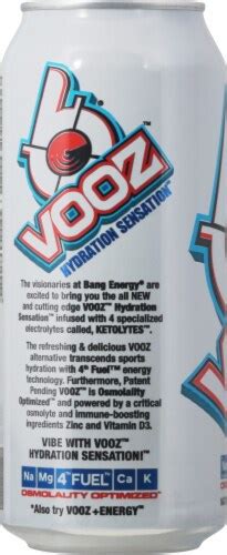Vooz™ Hydration Sensation Strawberry Limoncello Energy Drink 16 Fl Oz