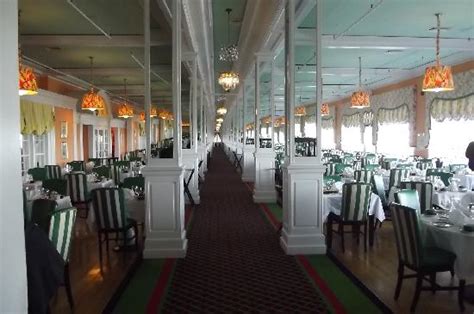 The grand hotel on mackinac is often called america's summer place and has been a vacation the grand hotel has several restaurants throughout the island, each with its individual menu and breakfast, lunch and dinner are served in the main dining room. The main dining room primed for the dinner crowd - Picture of Grand Hotel, Mackinac Island ...