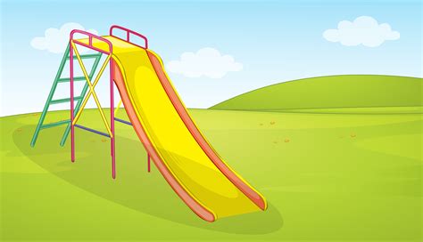 A Playground Slide Background 361322 Vector Art At Vecteezy