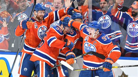 Get the oilers sports stories that matter. Connor McDavid #97, Drake Caggiula #36, Darnell Nurse #25 and Adam Larsson #6 of the Edmonton ...