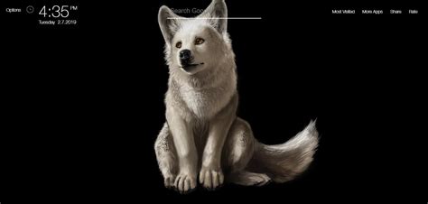 Wolf Hd Wallpapers Theme Chrome Extension Chrome Extensions Qtab