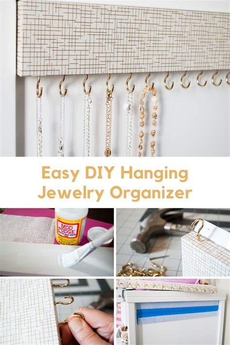 Tired Of Untangling Necklaces Make An Easy Diy Jewelry Organizer Using