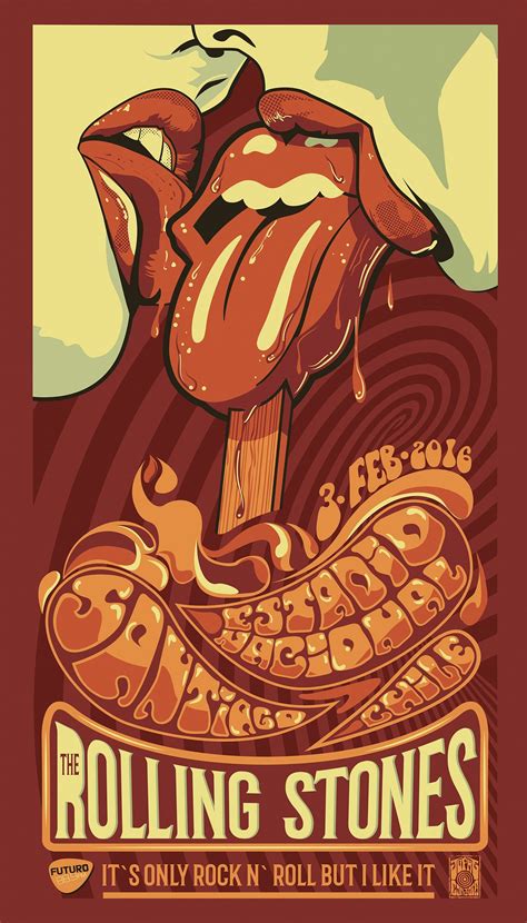 The Rolling Stones Sudamerican Concert Poster On Behance