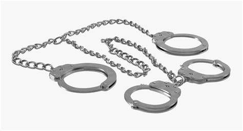 3d leg iron handcuffs