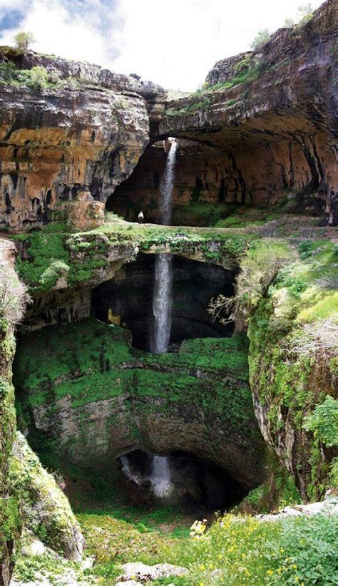 Tannourine Lebanon Baatara Gorge Waterfall Most Beautiful Places