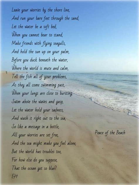 Pin By Tina Whitham On Endless Summer Beach Poems Ocean Poem