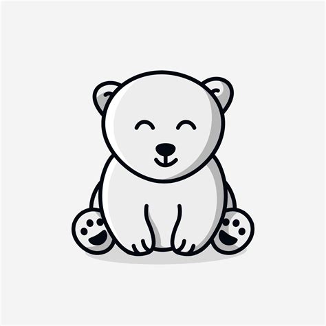 Illustration Vector Graphic Of Baby Polar Bear Vector Art At Vecteezy