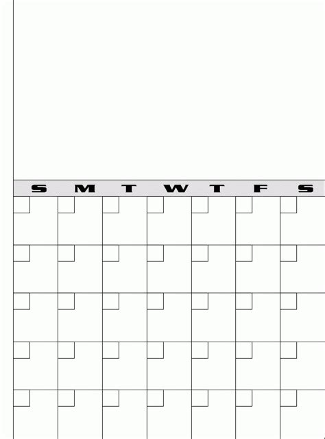 Free Printable Blank Calendar Template 3 Printable Blank Calendar Images