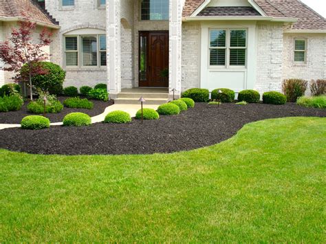 Landscape Mulching Yellow How To Landscape Front Yard Time