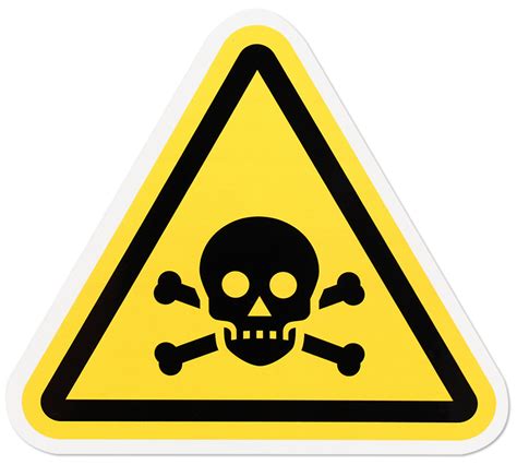 Public Safety Staff Equipment Warning Poisons Safety Sign Sticker
