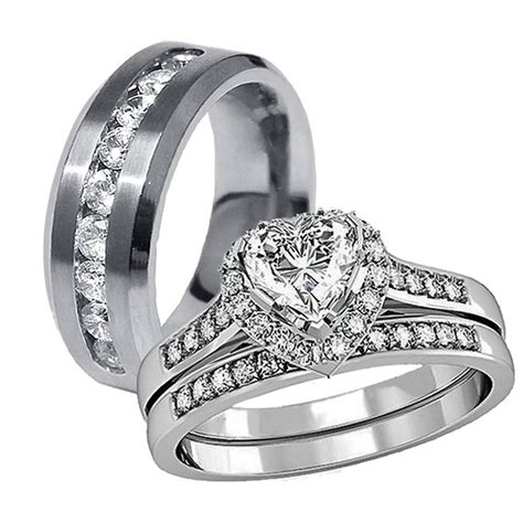 Ideas 55 Of Silver Wedding Rings For Men And Women Emilysphotogblog