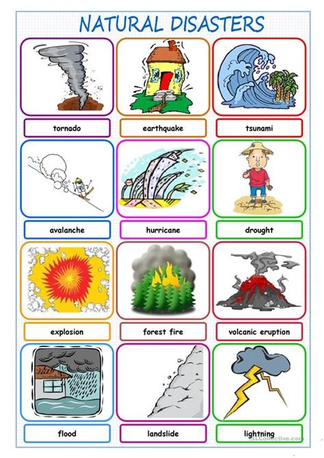 Natural Disasters Worksheets For Kindergarten Math Worksheets Grade 3