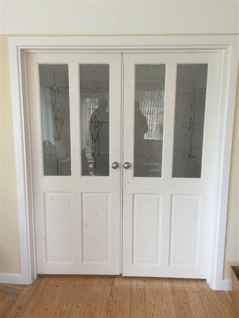 Add a stylish twist to your home and office with our beautiful range of glazed doors. Internal double doors - half glazed - white | in West ...