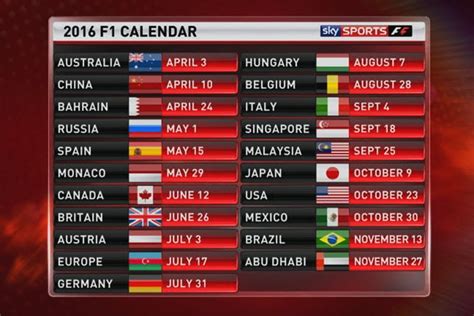 Formula one calendar for 2021 season with all f1 grand prix races, practice & qualifying sessions. F1 Kalender | Kalender 2020