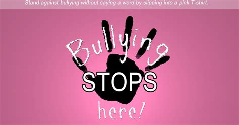 Pink Shirt Day Bullying Stops Here ~ Purplemoon Creations