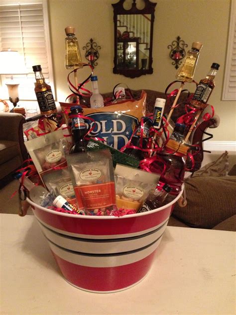 Bachelor Party Basket For My Soon To Be Hubby Ideas For Bachelor Party Bachelor Party Ts